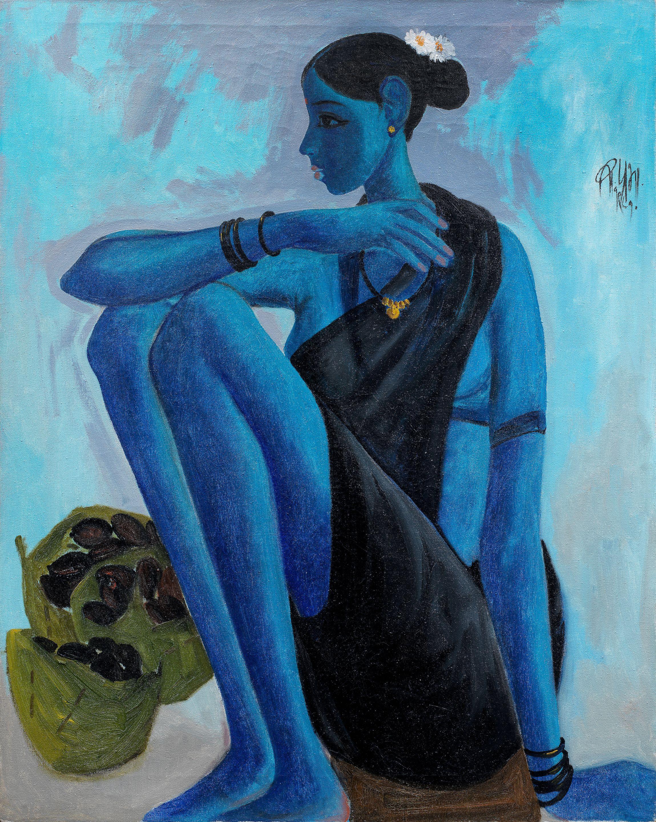 B. Prabha - Untitled (Fisherwoman)