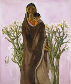 B. Prabha - Untitled (Mother and Child)