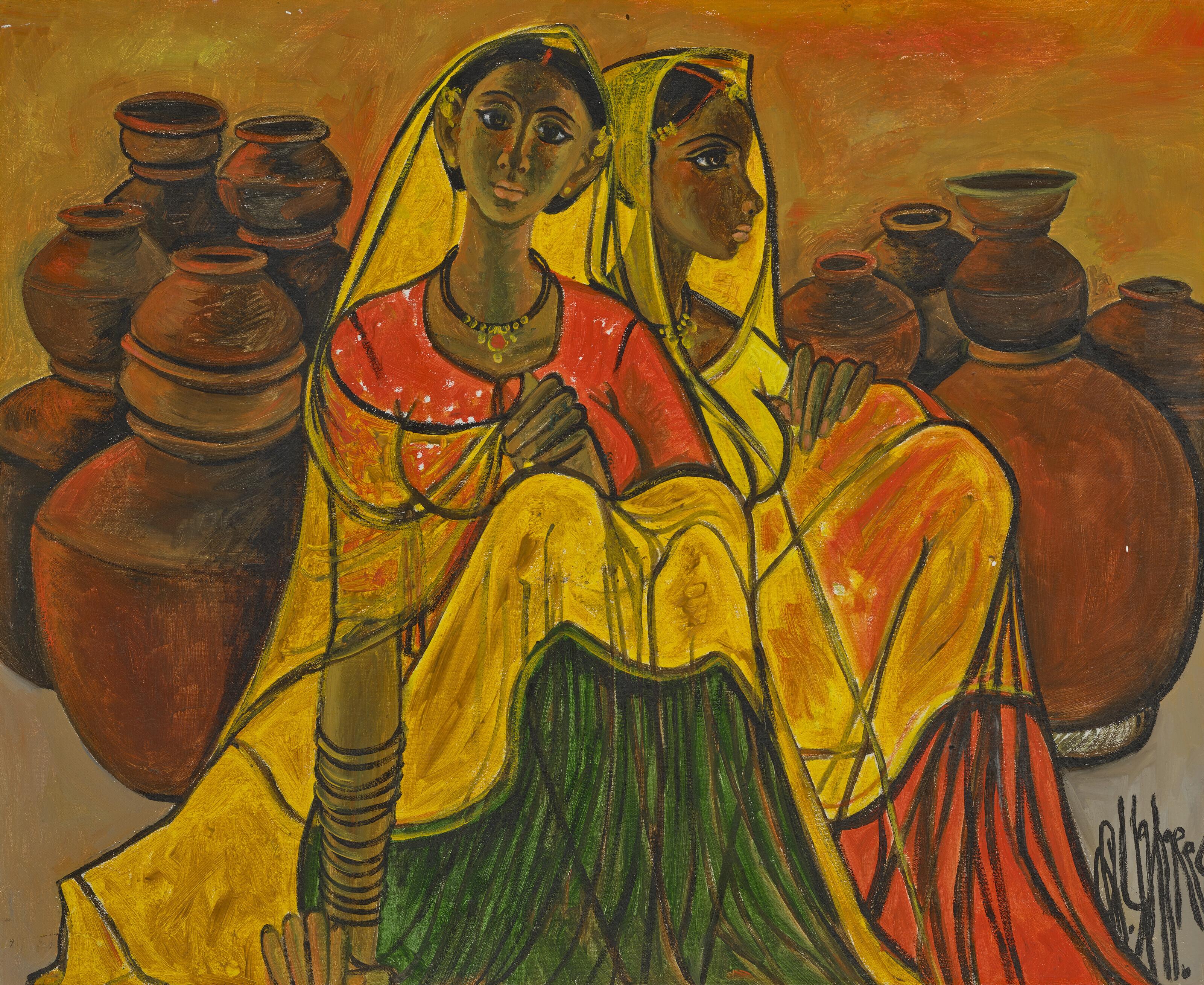 B. Prabha - Untitled (Potter Women)