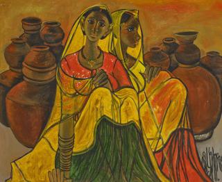 B. Prabha - Untitled (Potter Women)