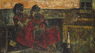 B. Prabha - Untitled (Two Ladies)