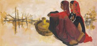 B. Prabha - Untitled (Two Women)