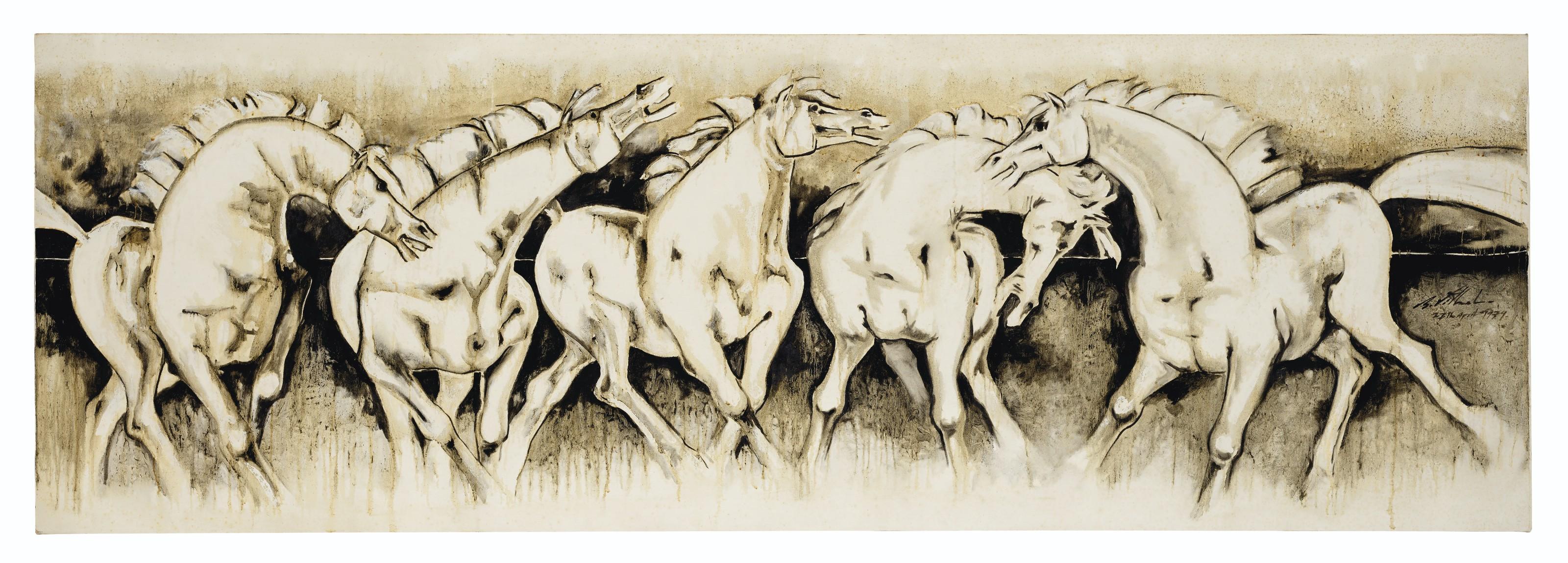 B. Vithal - Untitled (Horses)