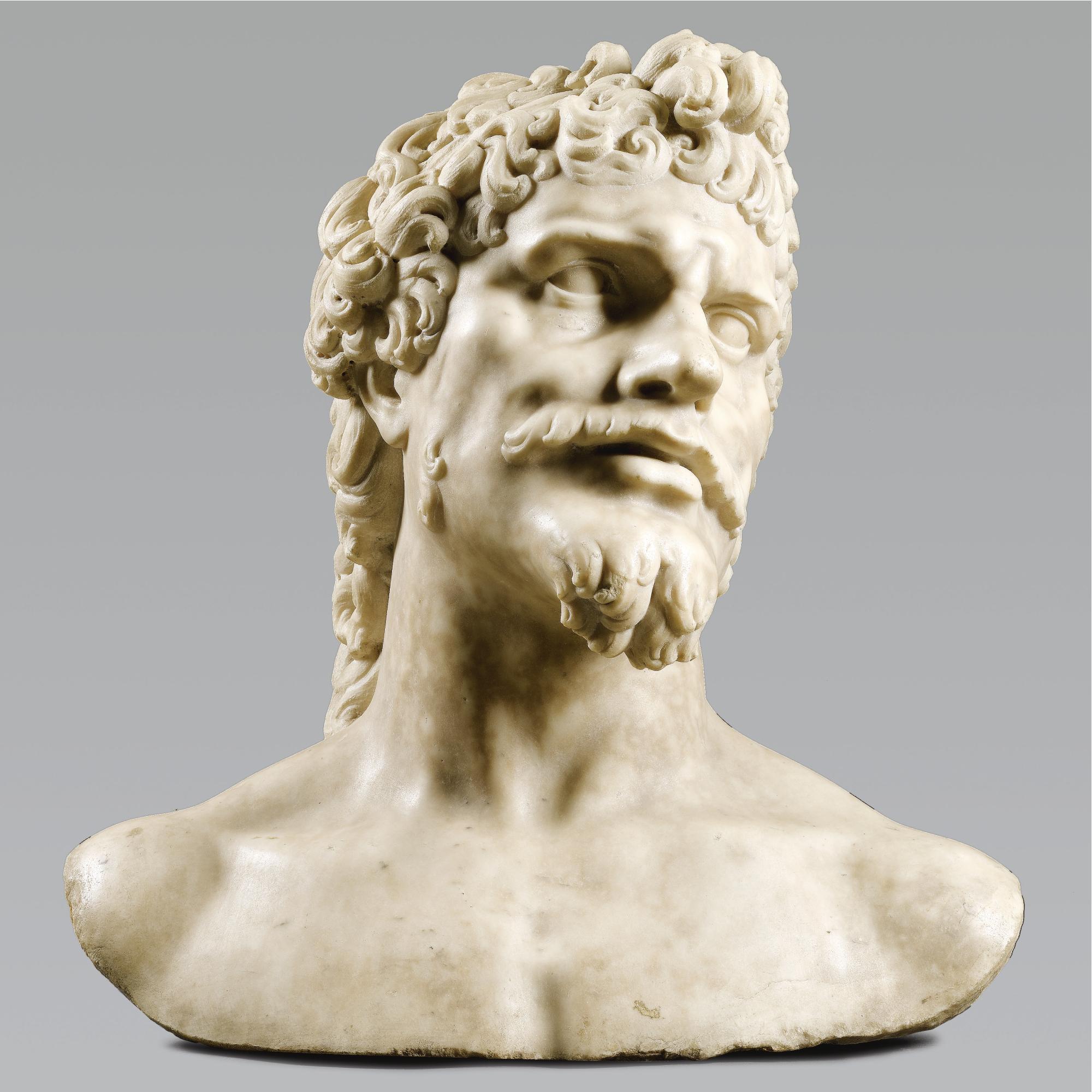 Baccio Bandinelli - Colossal Bust Of An Ancient Hero