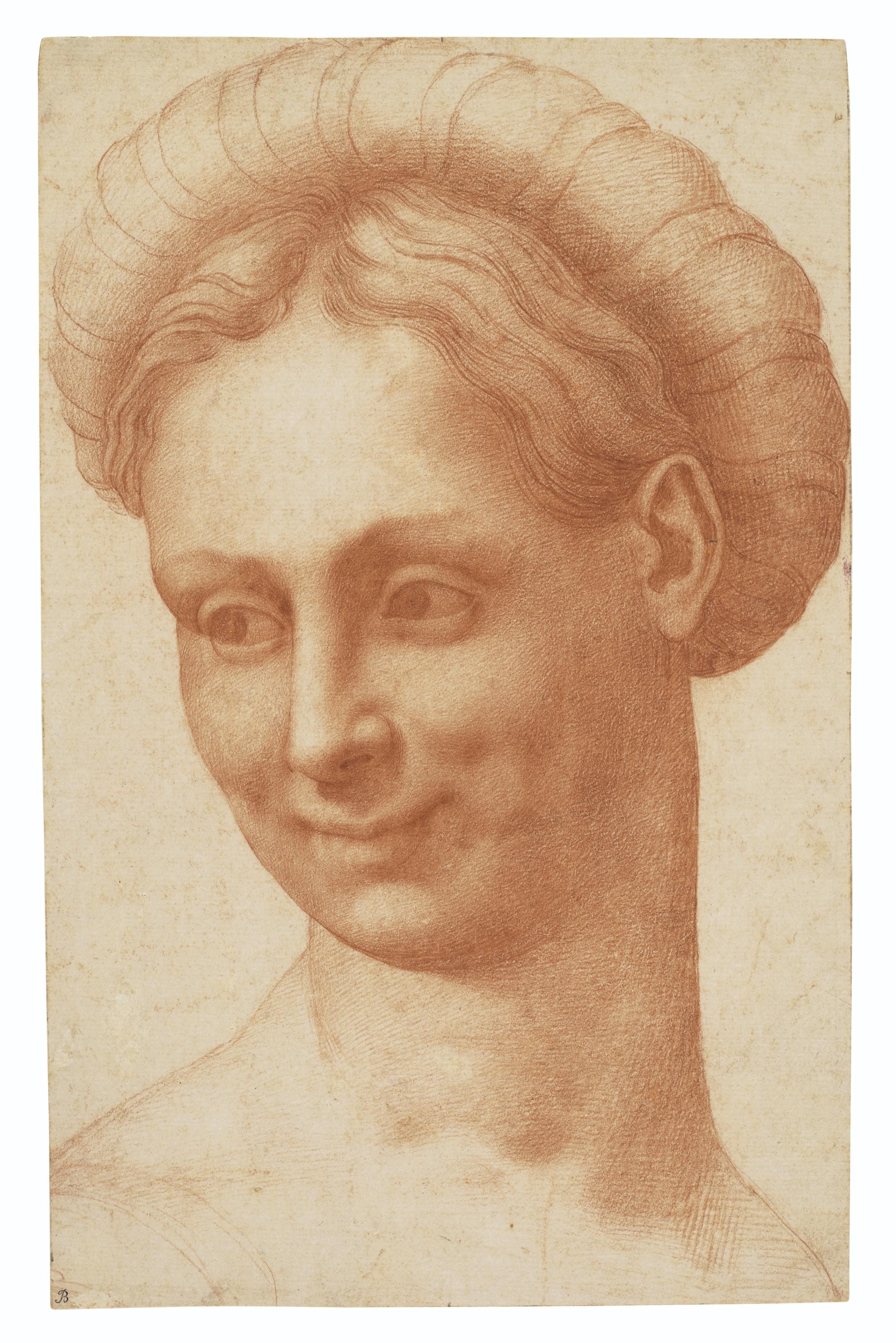Baccio Bandinelli - Head of a young woman wearing a ghirlanda