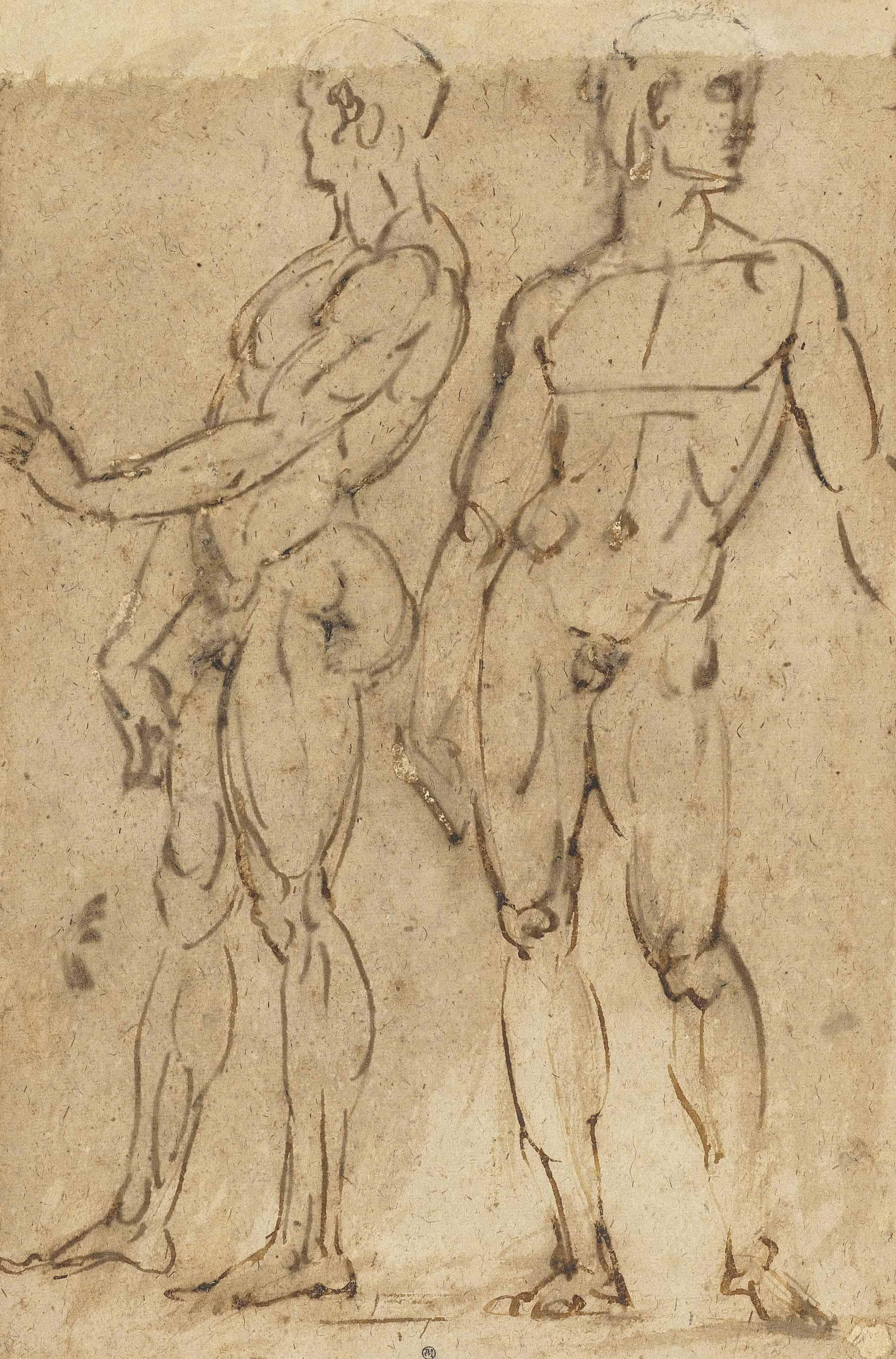 Baccio Bandinelli - Two Nude Men Standing