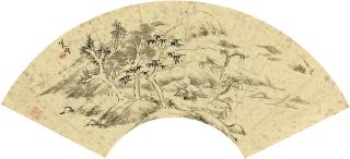 Bada Shanren - Trees along the River