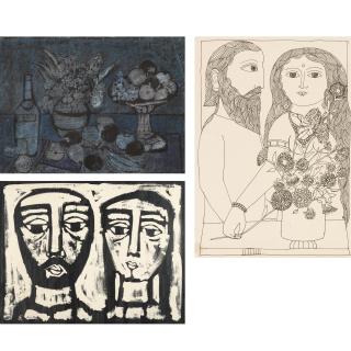 Badri Narayan - Untitled; Man And Woman; Man And Woman