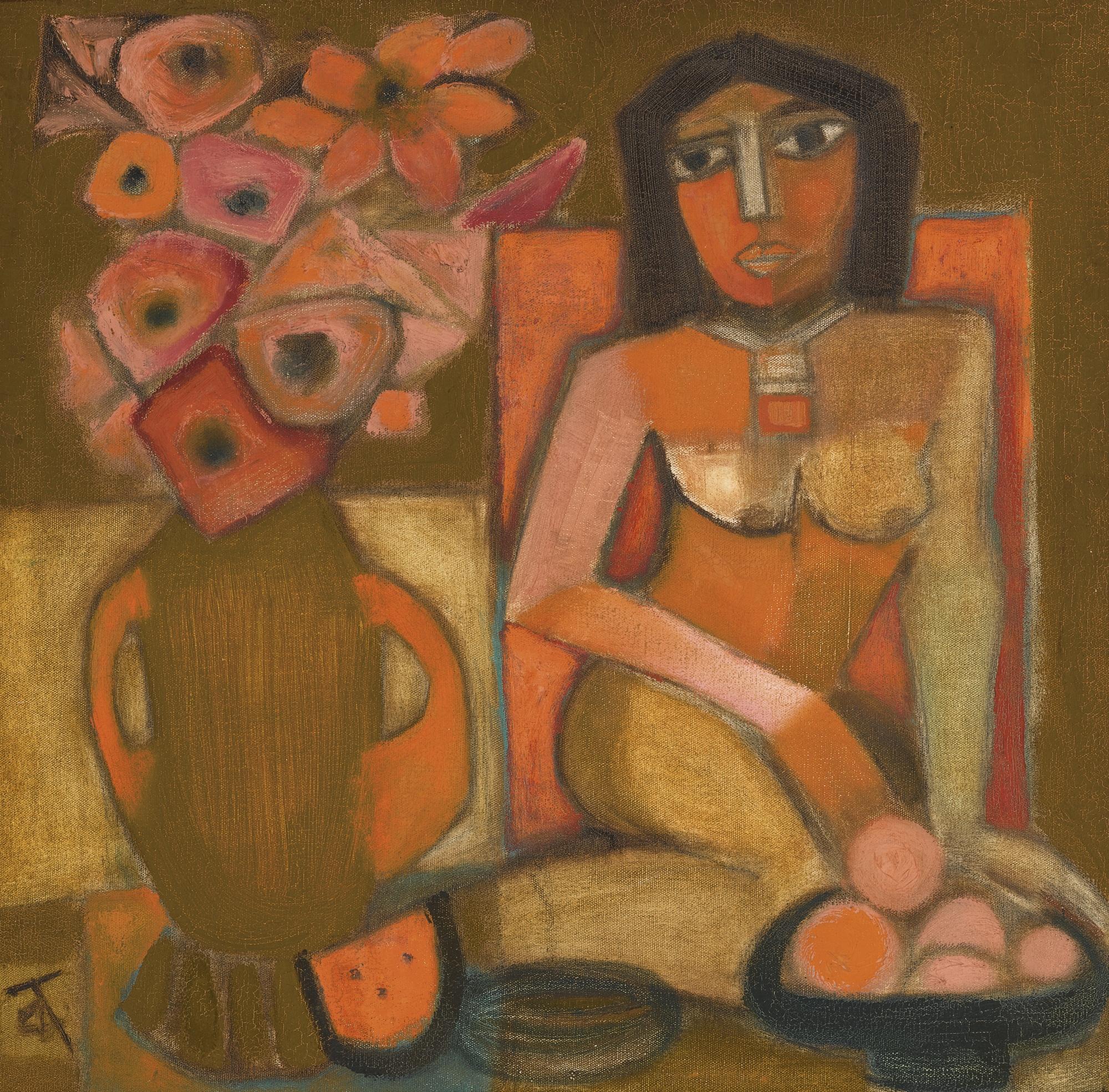 Badri Narayan - Untitled (Nude With Still-Life)