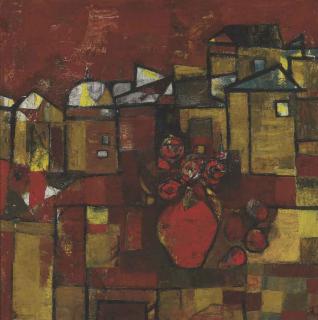 Badri Narayan - Untitled (Still Life With Landscape)