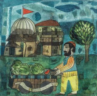 Badri Narayan - Untitled (Watermelon Seller)