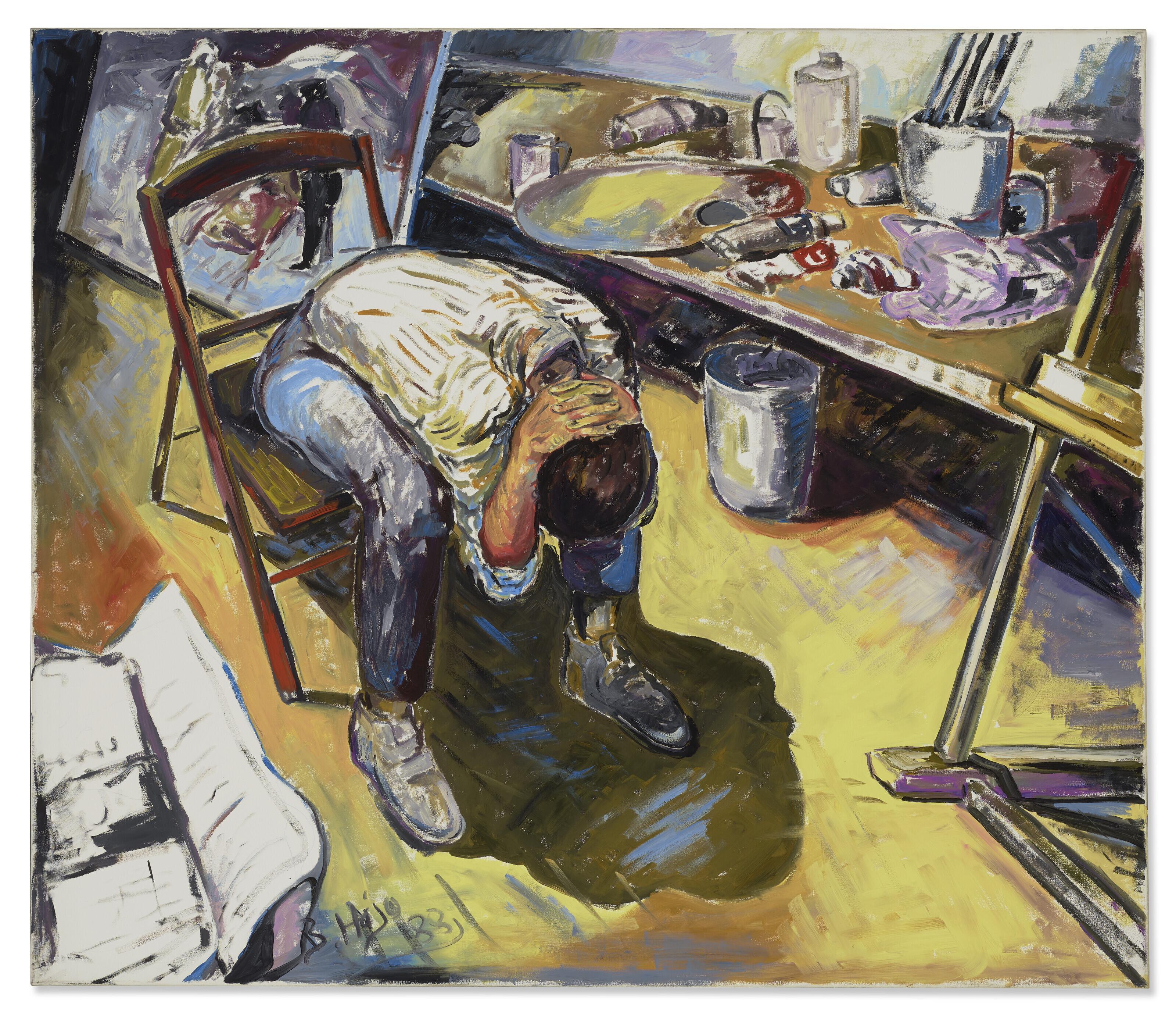 Bahram Hajou - Selbstbildnis [Self-Portrait]