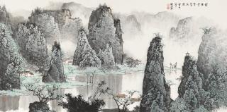 Bai Xueshi - Houses Shielded by Mountains