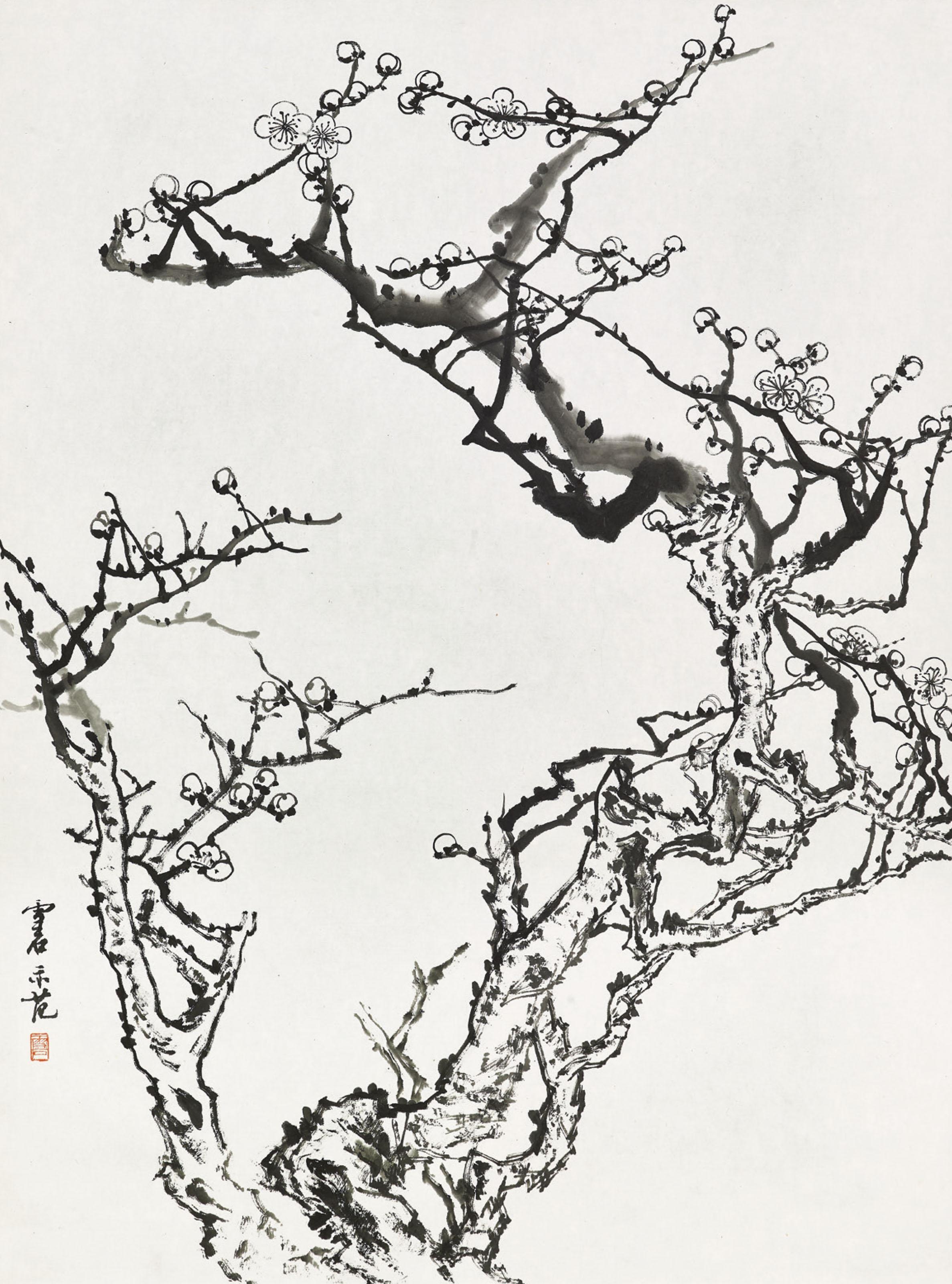 Bai Xueshi - Ink Plum Blossom