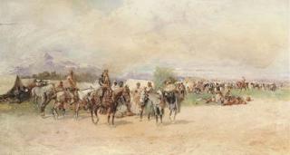 Baldomero Galofre Y Gimenez - Hombres a Caballo