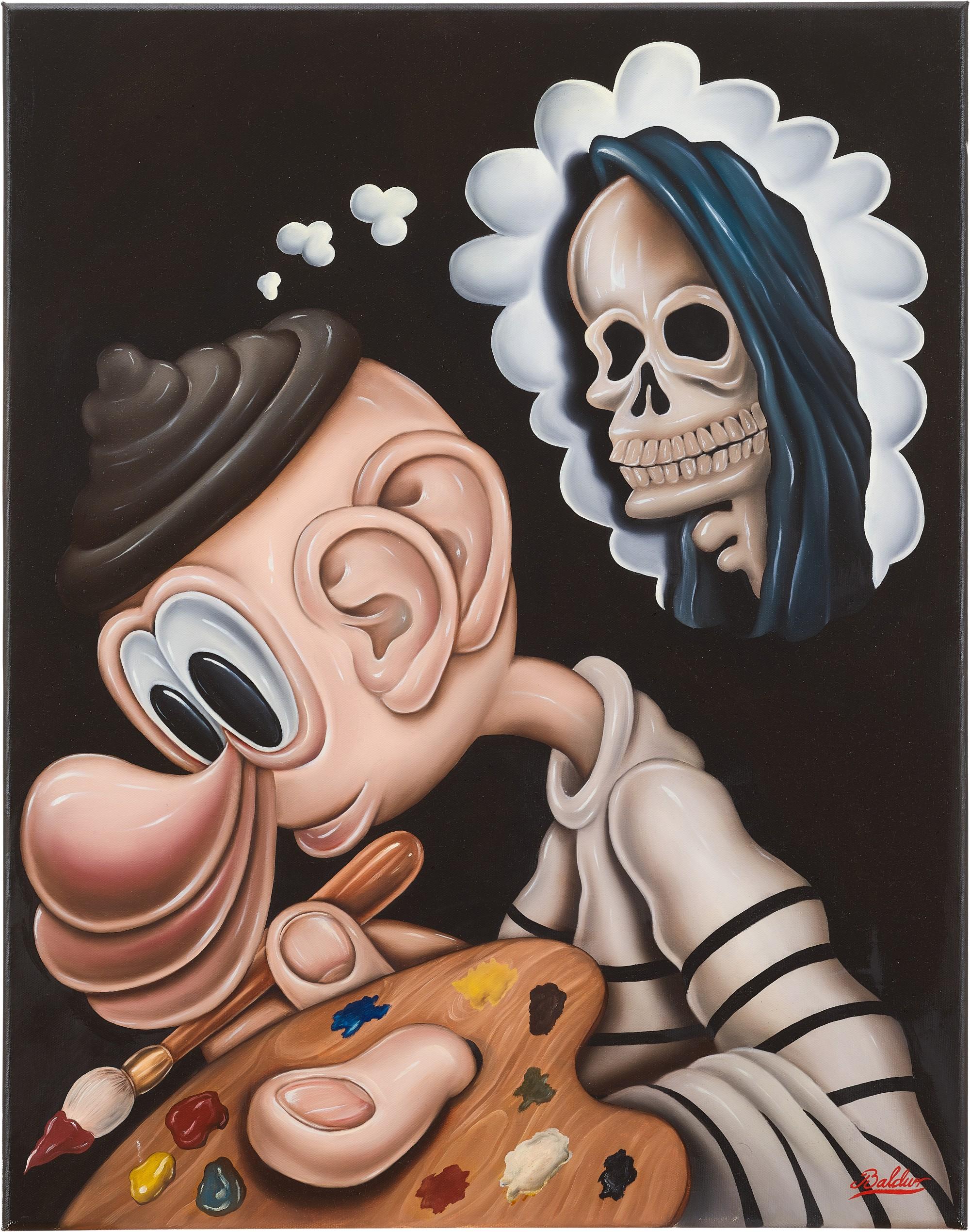 Baldur Helgason - Self-Portrait as the Swiss Symbolist Painter Arnold Böcklin