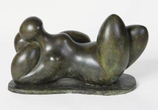 Baltasar Lobo - Contemplative Allongée Sur Socle