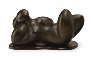 Baltasar Lobo - Contemplative allongée sur socle