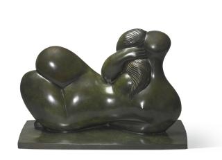 Baltasar Lobo - Femme À La Chevelure Tressée