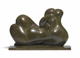 Baltasar Lobo - Femme à la chevelure tressée