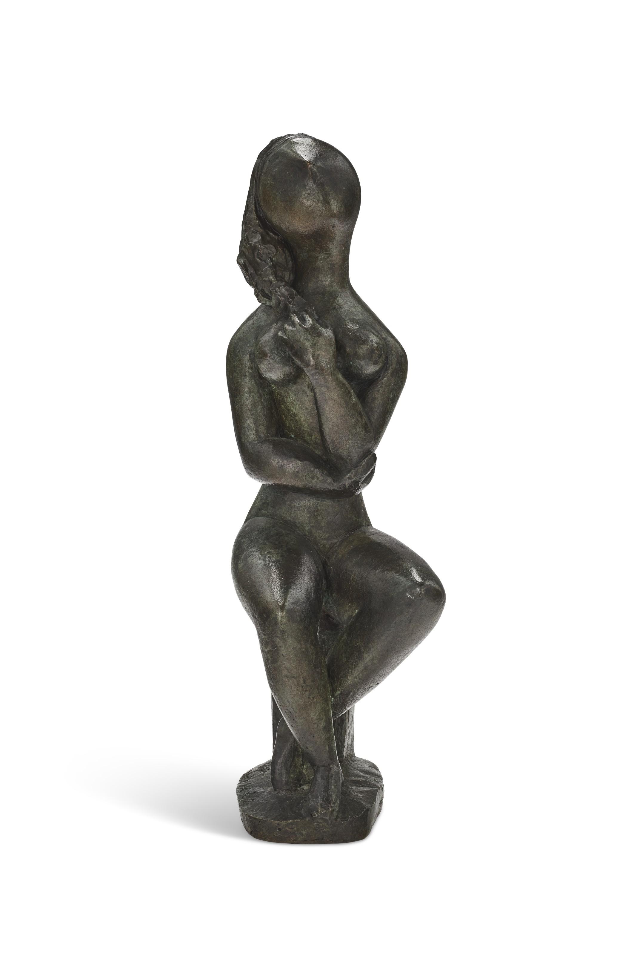 Baltasar Lobo - Femme assise sur un socle