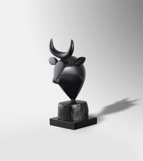 Baltasar Lobo - Tête de taureau sur socle