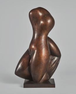 Baltasar Lobo - Torse À La Draperie Sur Socle