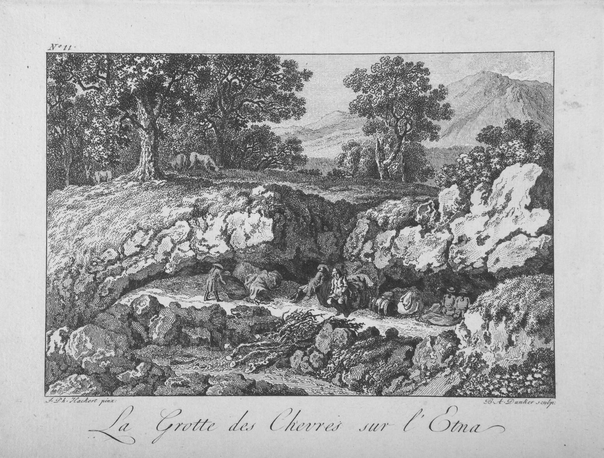 Balthasar Anton Dunker - 6 Bll.: Diverse Landschaftsdarstellungen mit Figuren.