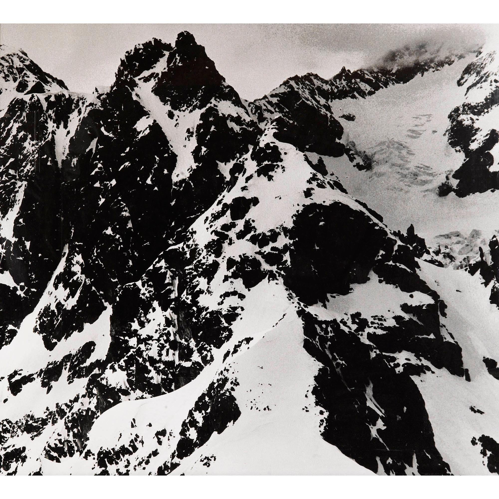 Balthasar Burkhard - Montagnes (Diptyque, Tirage Positif Et Tirage Négatif)