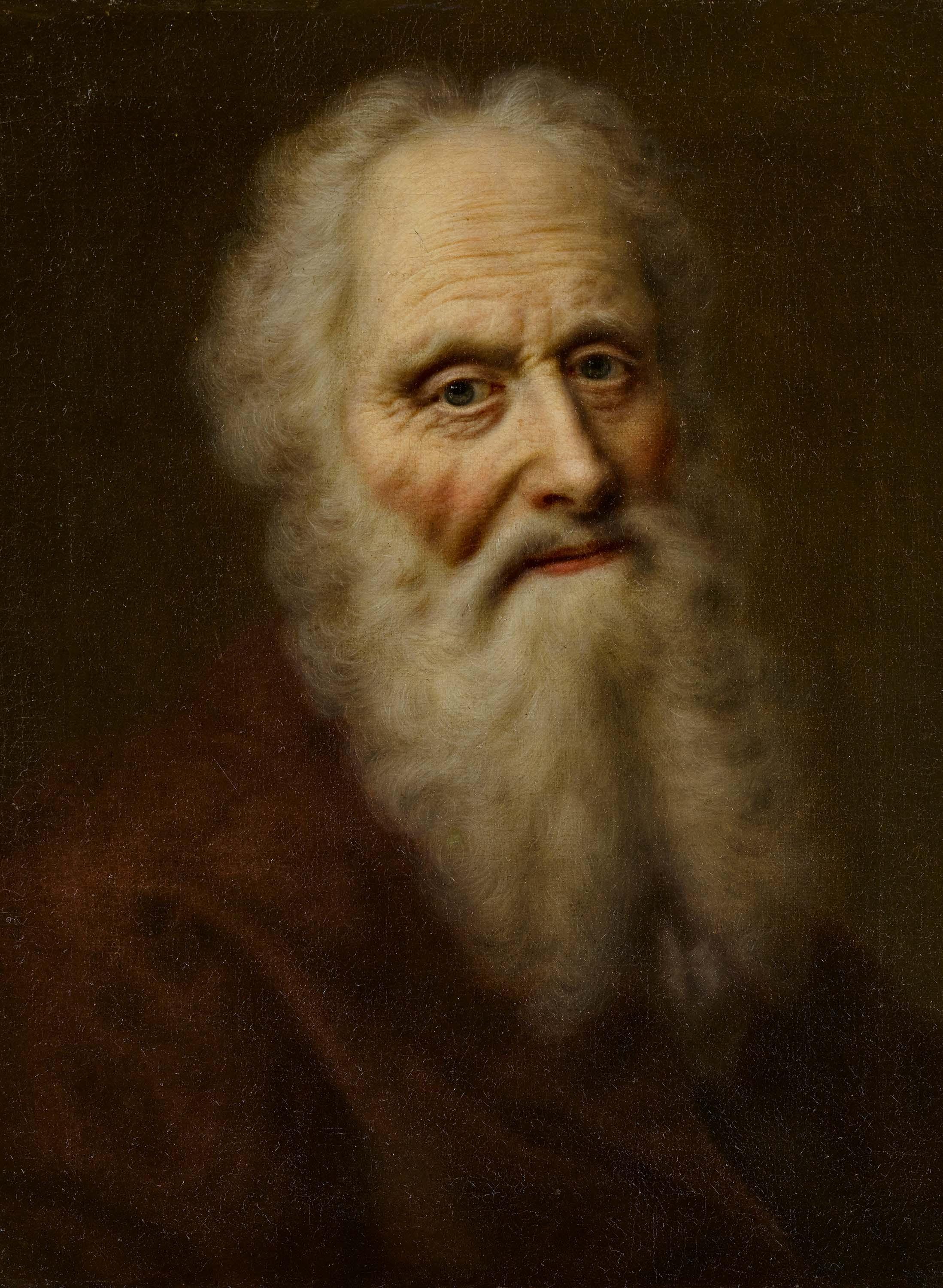 Balthasar Denner - Porträt eines alten Mannes.