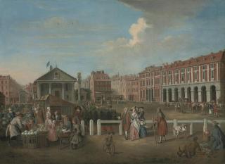 Balthasar Nebot - Covent Garden Market with fruit sellers