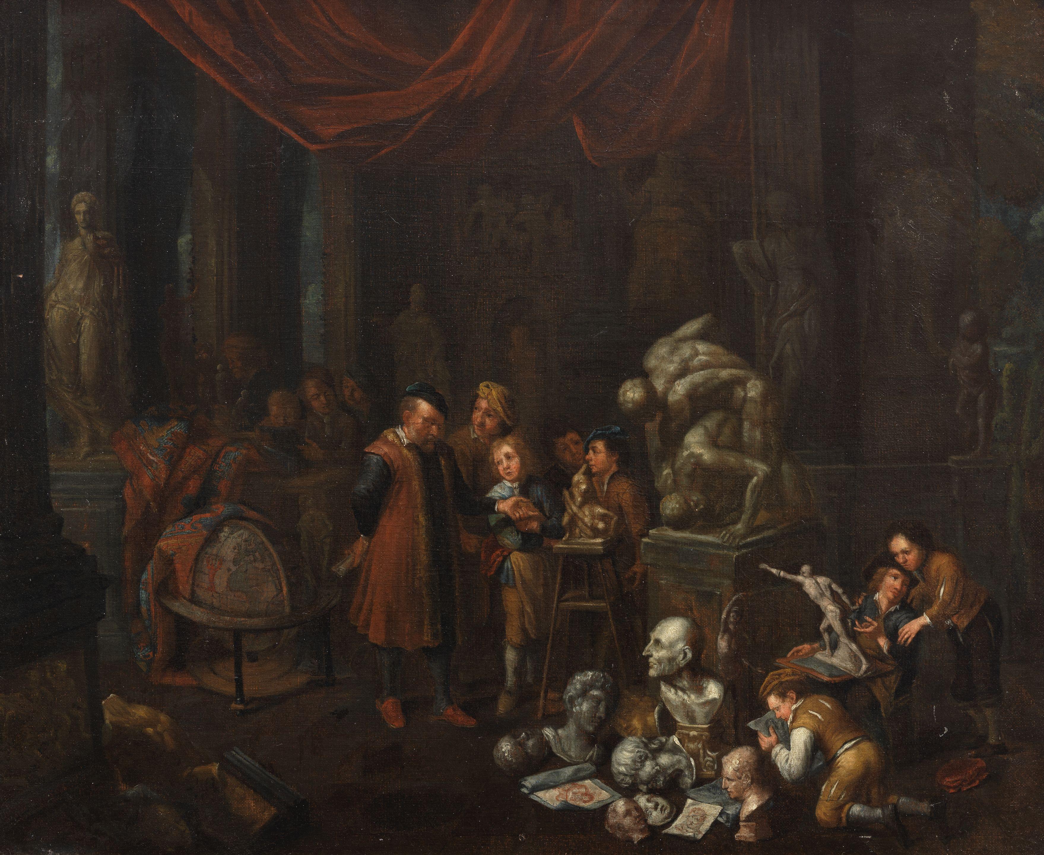 Balthasar van den Bossche - The Sculptor\'s Studio