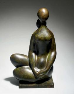 Balthazar Lobo - Femme assise mains croisées