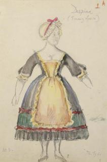 Balthus - Costume design for Despina in \'Cosí fan tutti\'