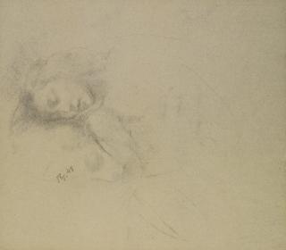 Balthus - Étude Pour \'Jeune Fille Endormie\' (Portrait De Jeanette)