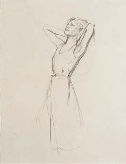 Balthus - Etude pour \'La Montagne\' (recto); Etude d\'un couple (verso)