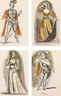 Balthus - Étude Pour Les Costumes Du Les Cenci: Ten Works On Paper