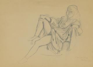 Balthus - Jeune fille assise