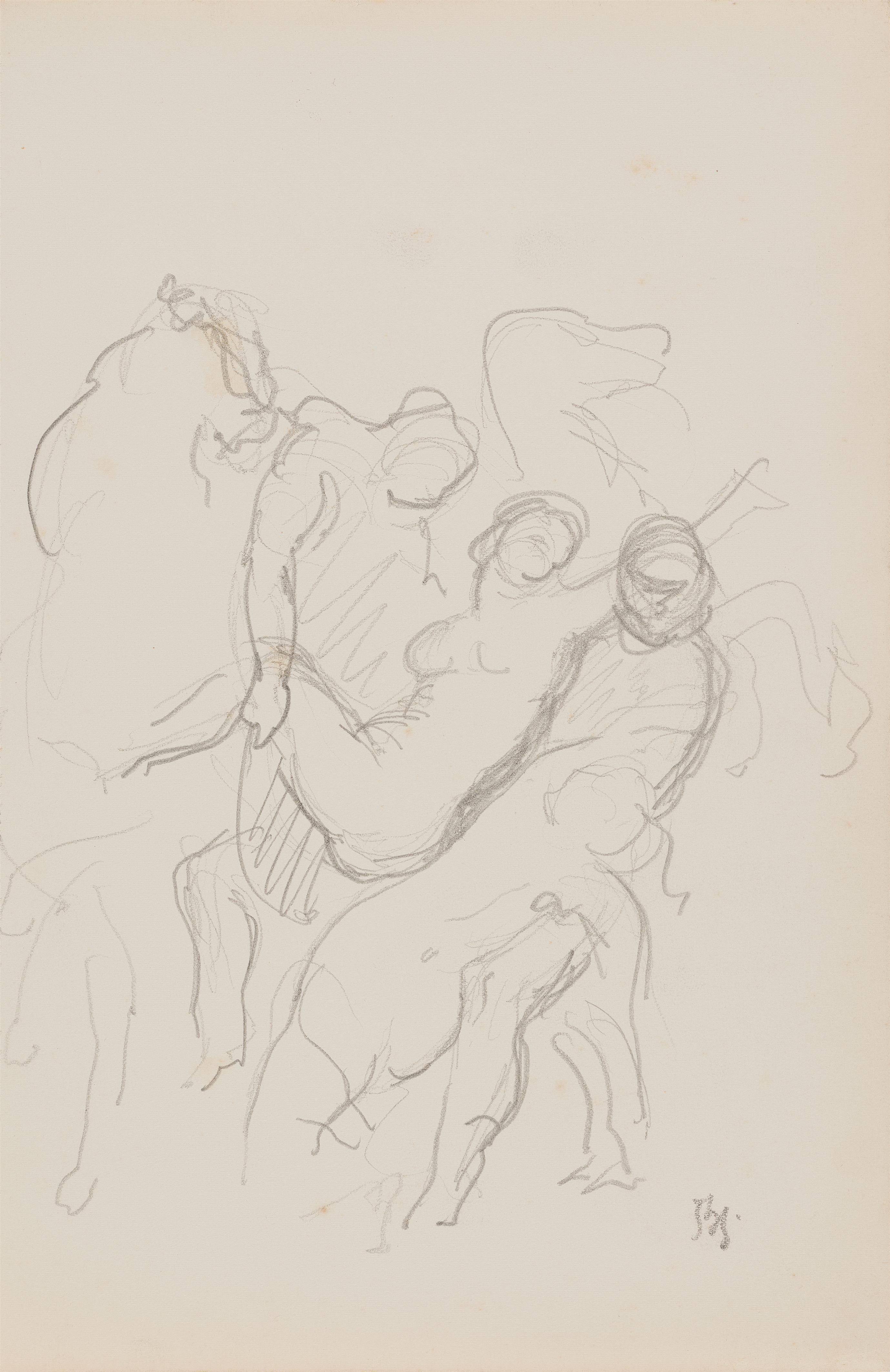 Balthus - L\'Élèvement des Filles de Leucippe (Kopie nach Rubens)