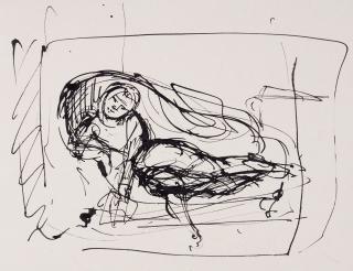 Balthus - Nu sur un canapé