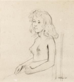 Balthus - Portrait De Laurence B. En Buste, 1948