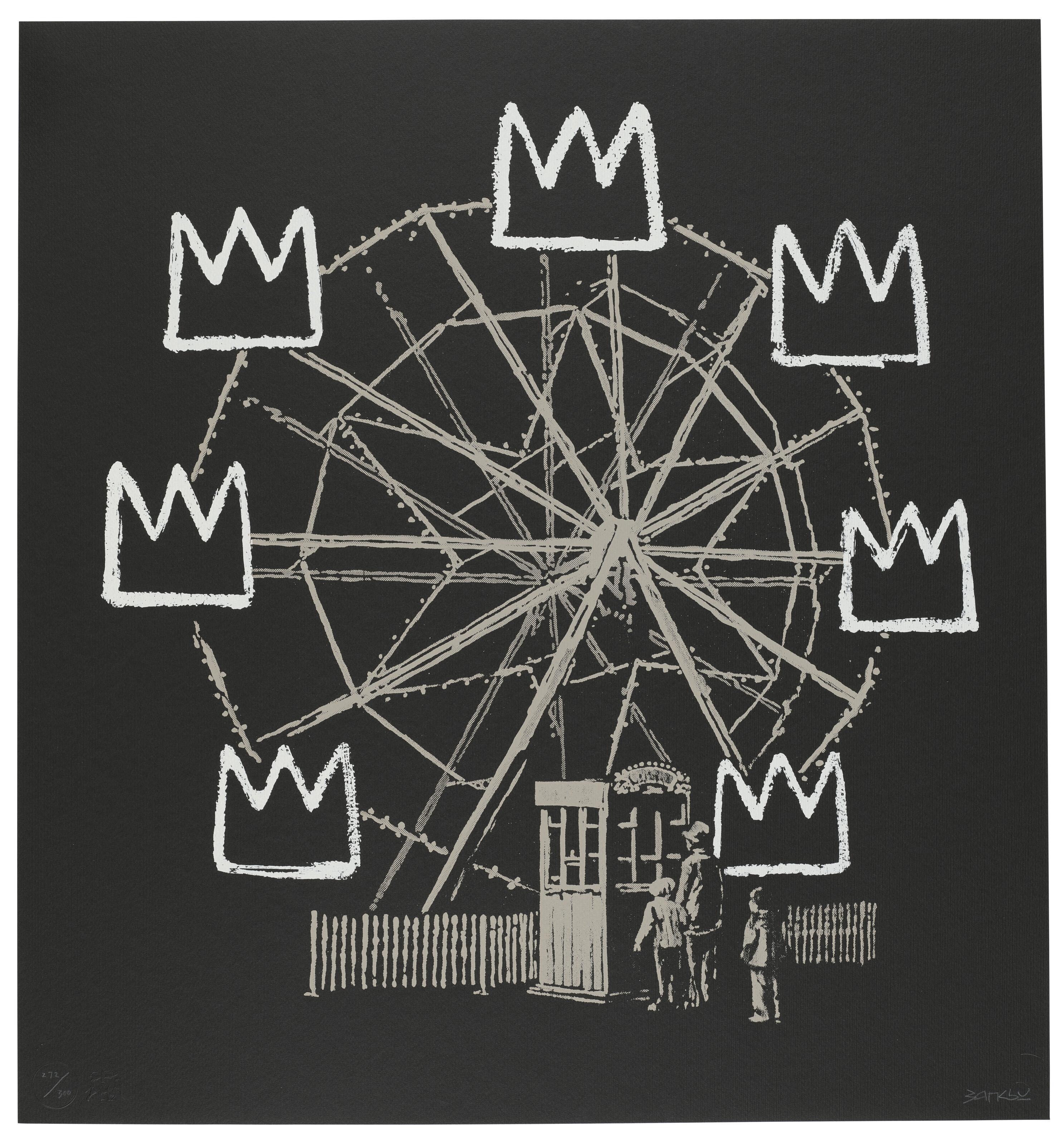 Banksy - Banksquiat (Black)