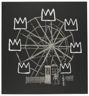 Banksy - Banksquiat (Black)