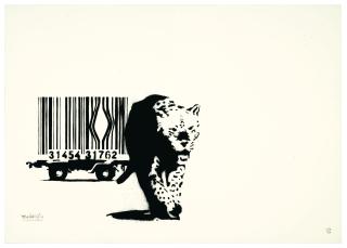 Banksy - Barcode Leopard