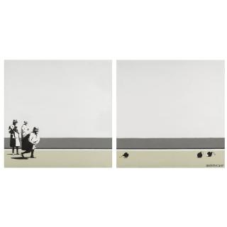 Banksy - Bombing Middle England (Diptych)