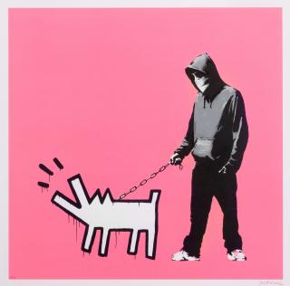 Banksy - Choose your Weapon (Bright Pink)