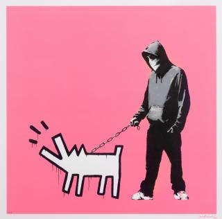 Banksy - Choose your Weapon (Bright Pink)