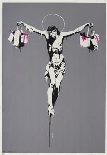 Banksy - Christ With Shopping Bags