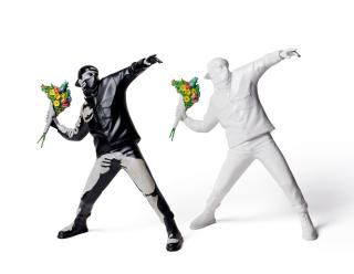 Banksy - Flower Bomber (Set Of Two Pieces)(Executed In 2018)