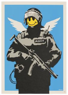 Banksy - Flying Copper